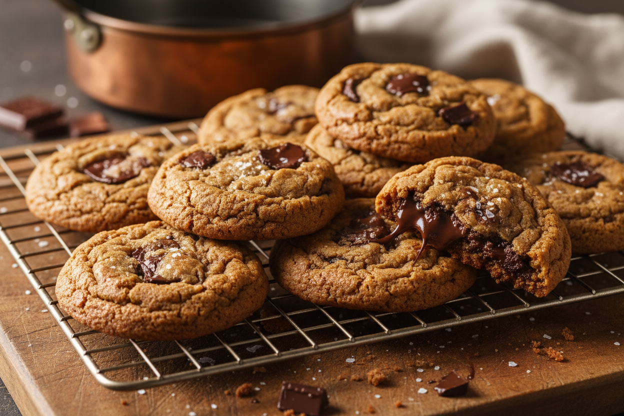 Brown Butter Chocolate Chunk Cookies
